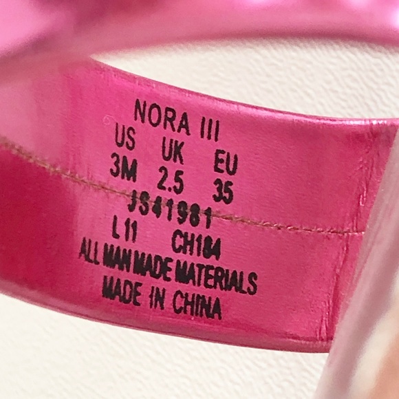 Jessica Simpson Nora III Sandal Flip Flops Strappy Metallic Pink Sz 3M Worn Once - Picture 5 of 5